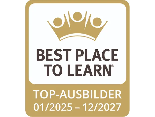 Auszeichnung Best Place to learn Top-Ausbilder
