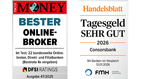 Auszeichnung bestes Tagesgeld und bester Online-Broker