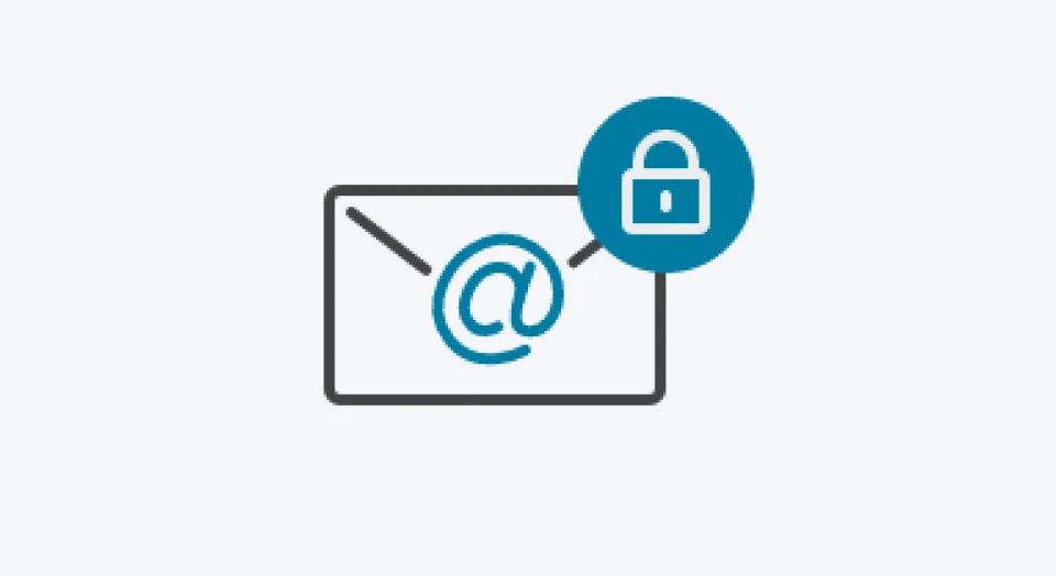 Icon Brief als Symbol für verschlüsselte E-Mail