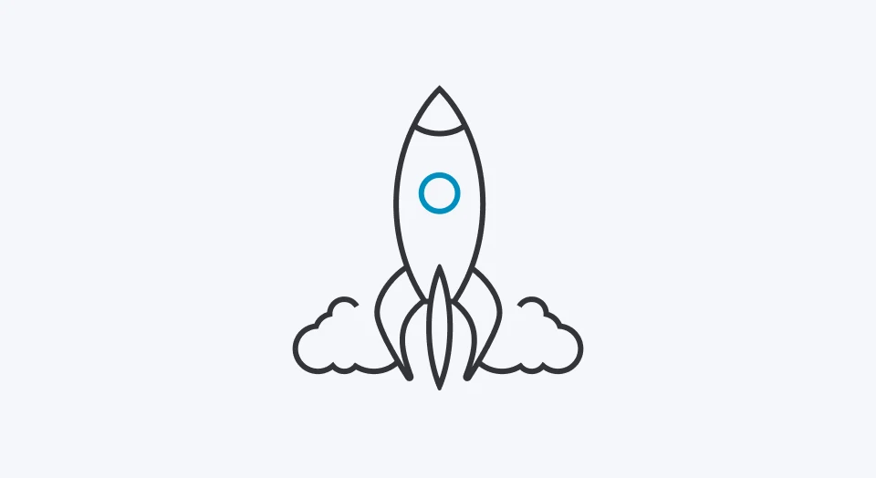Icon Rakete beim Start