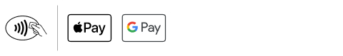 Logo Kontaktloses Bezahlen und Apple Pay und Google Pay