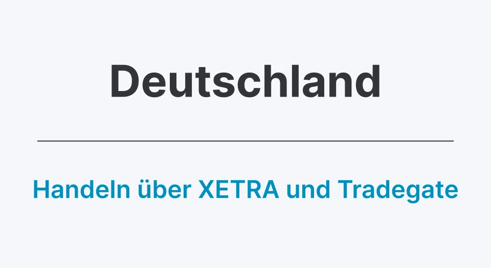 Kachel deutsche Börsen schwarzer Schriftzug