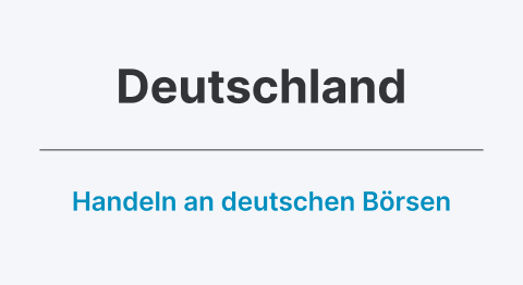 Kachel deutsche Börsen schwarzer Schriftzug
