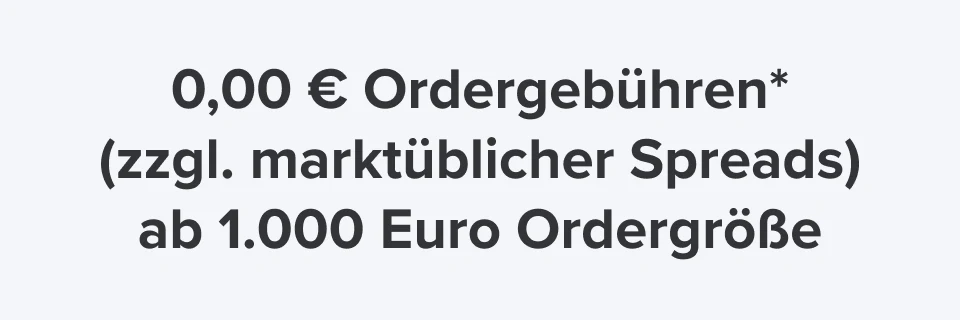 Hellgraue Kachel mit schwarzem Schriftzug 0,00€ Ordergebühr