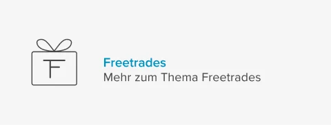 Icon Geschenk für Freetrades auf hellgrauem Hintergrund