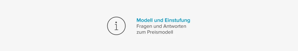 Schaubild mit Info-i Modell und Einstufung