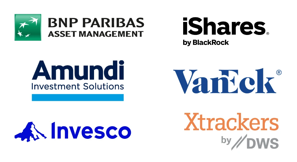 Logos der Top-Partner auf hellgrauem Hintergrund
