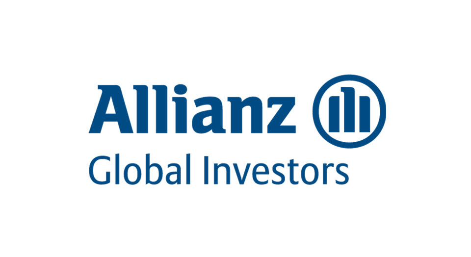 Logo Allianz Global Investors blauer Schriftzug auf weißem Hintergrund