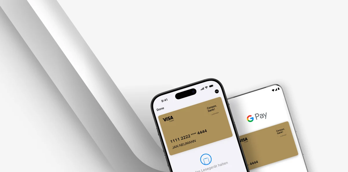 Zwei Smartphones mit geöffneter Kontaktlos Bezahlen Funktion