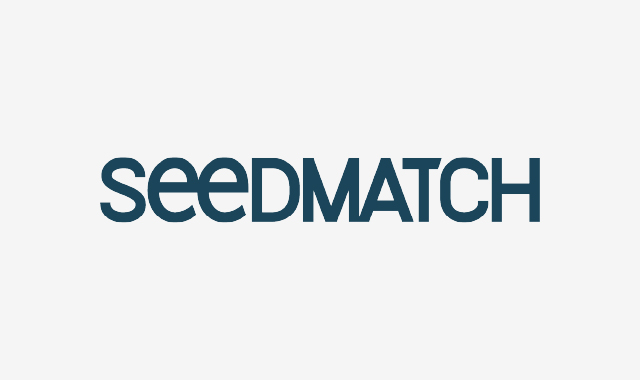 Logo Seedmatch auf hellgrauem Hintergrund