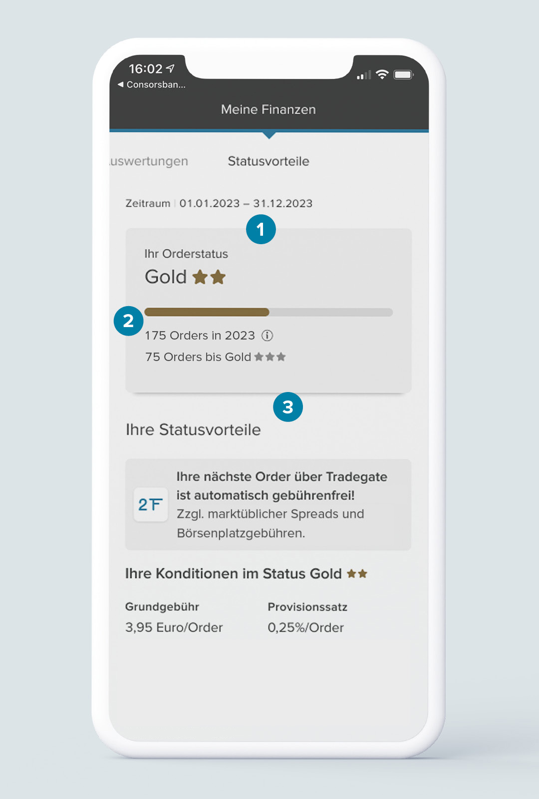 Screenshot eines Bildschirms mit geöffneter Statusübersicht